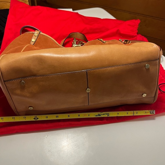 Prix De Dressage Suede and Leather Handbag - Picture 2 of 9